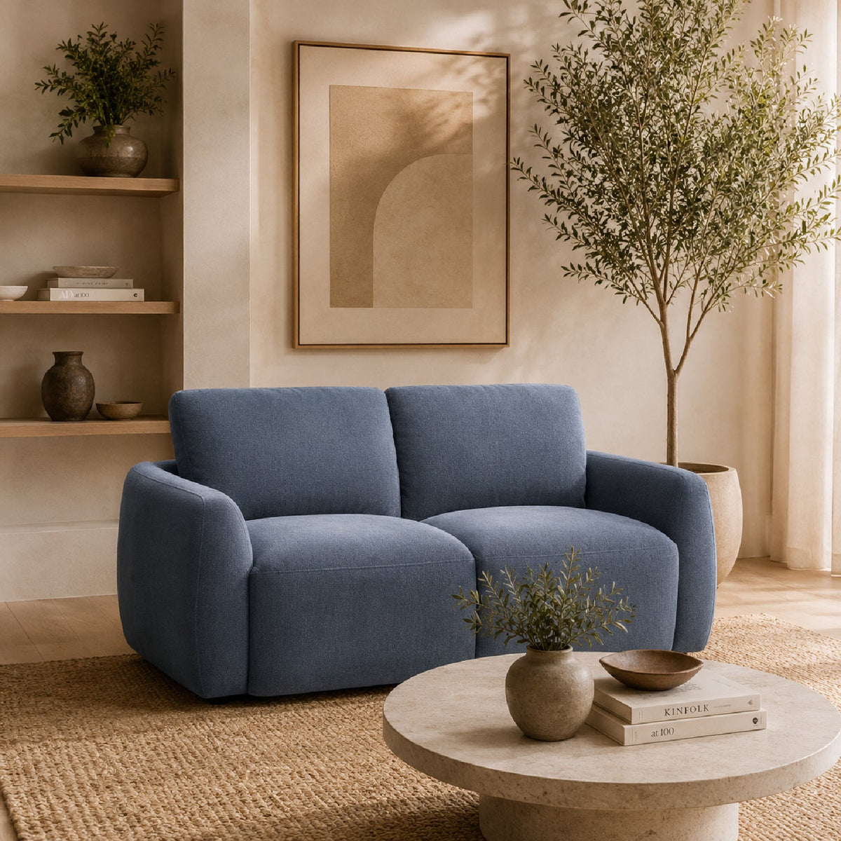 High-Back 2-Seater Sofa | Novi Living Callie