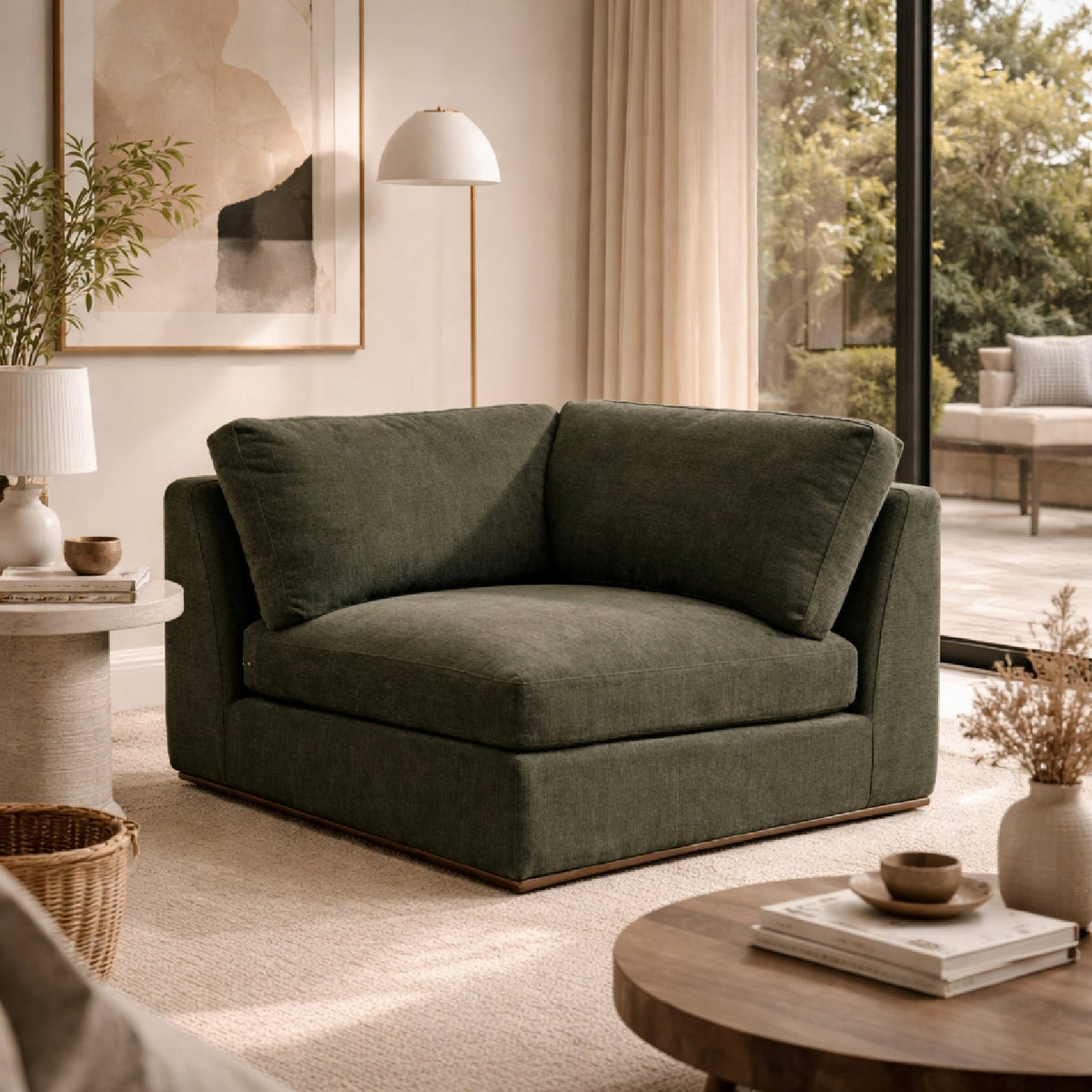 Modern European furniture - Minimalist Corner Chair - www.oroa.com