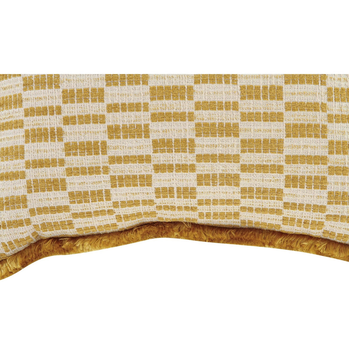 Modern European furniture - Geometric Print Fringed Cushion - www.oroa.com