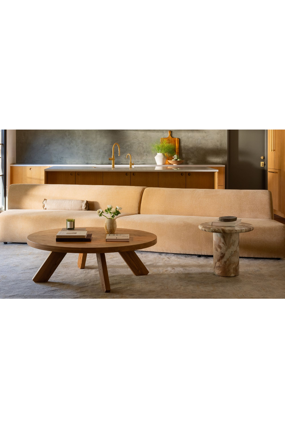 Modern European furniture - Convex 2-Piece Modular Sofa - www.oroa.com