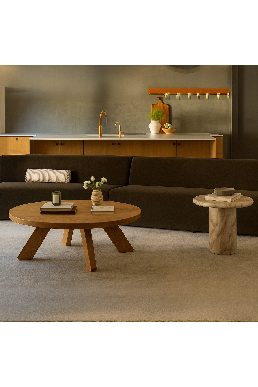 Modern European furniture - Concave 3-Piece Modular Sofa - www.oroa.com