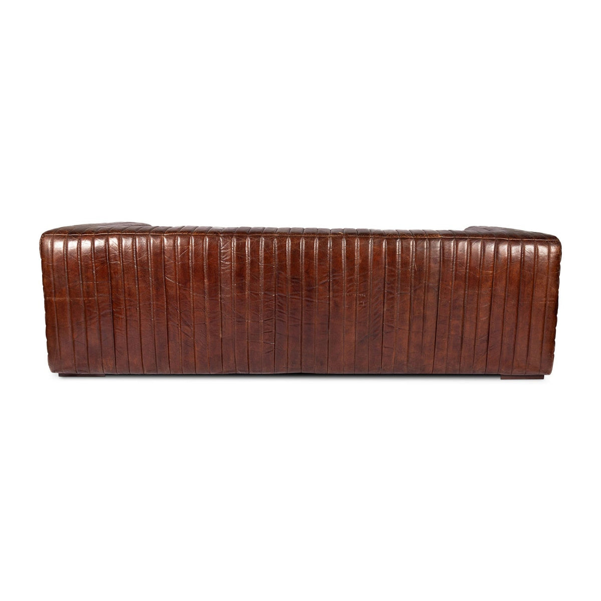 Modern European furniture - Channel-Stitched Leather Sofa - www.oroa.com