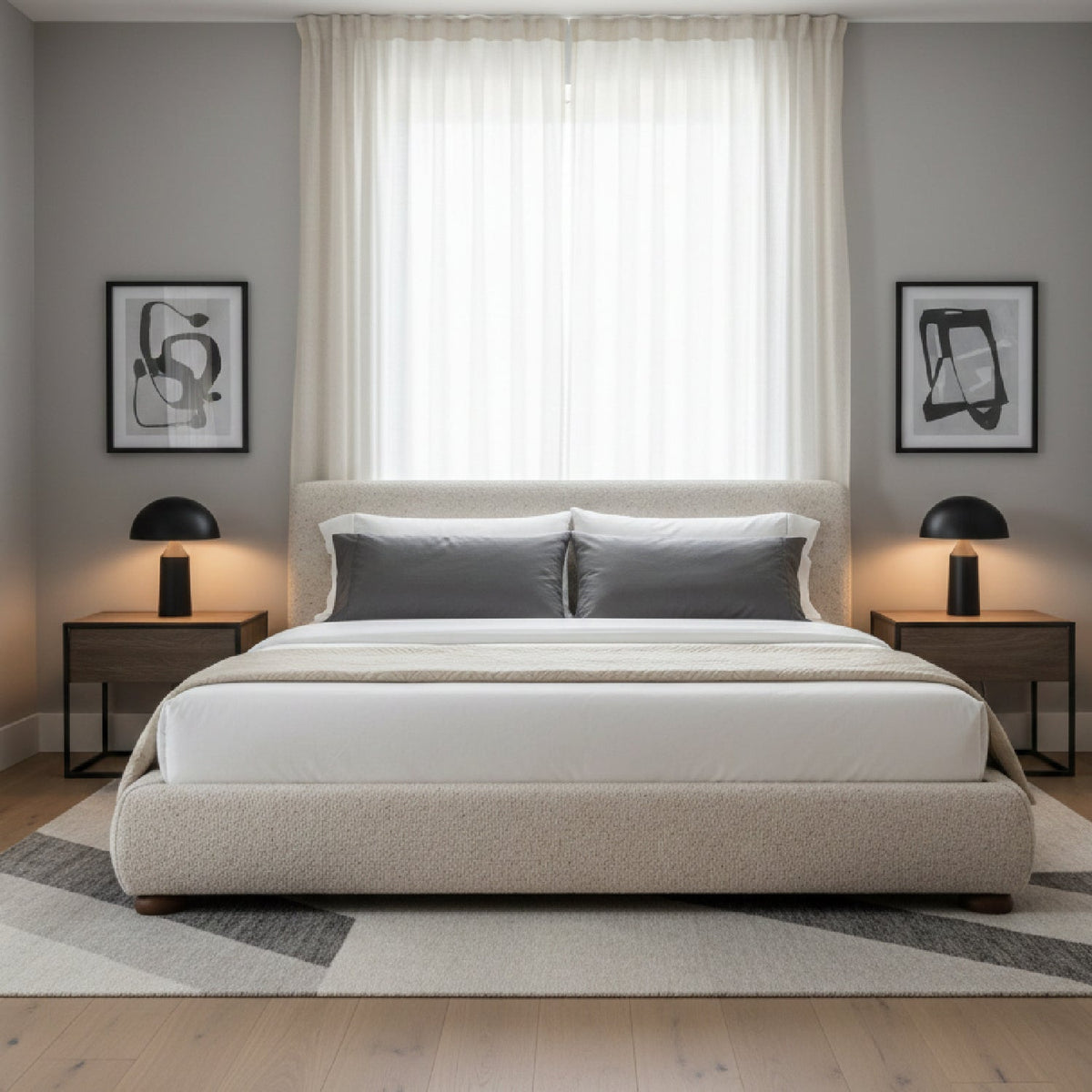 Modern European furniture - Modern Minimalist Storage Bed - www.oroa.com