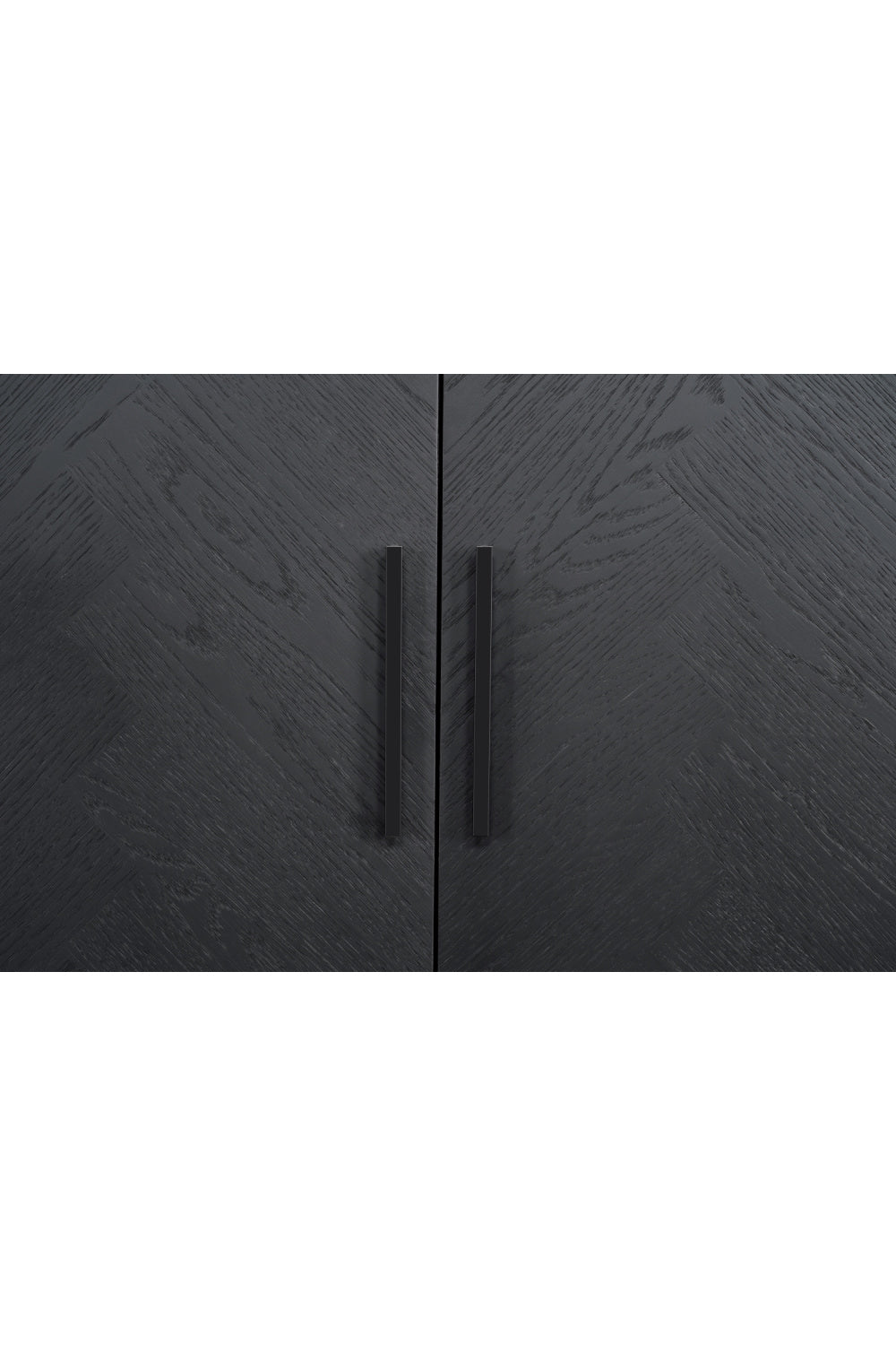 Modern European furniture - Black Herringbone Patterned Sideboard - www.oroa.com