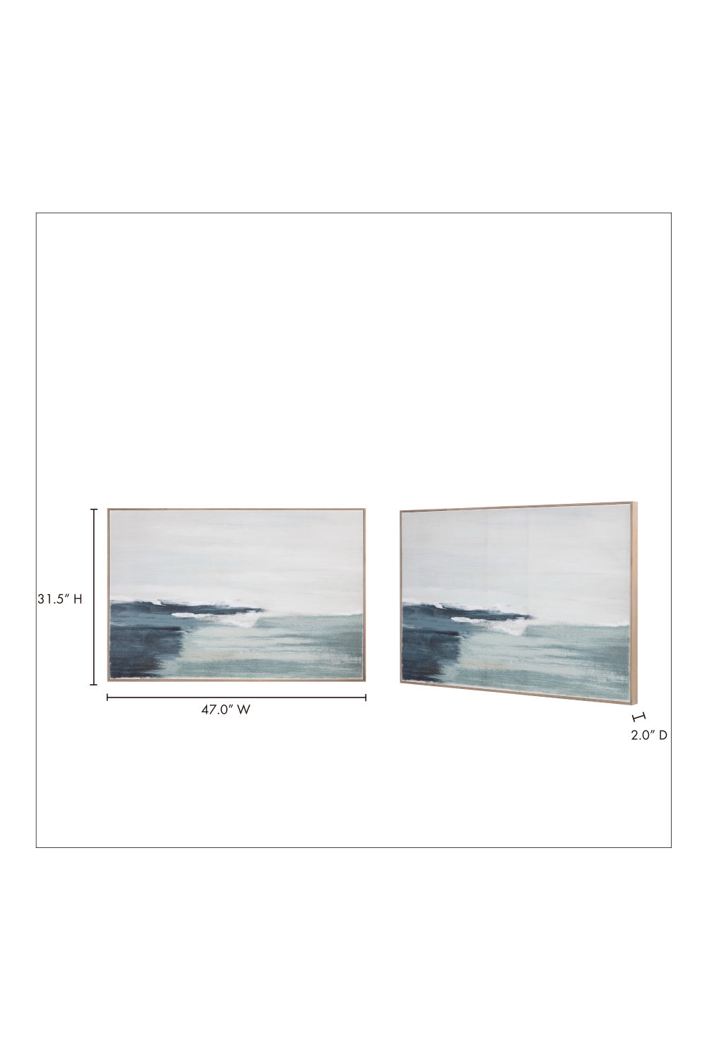 Modern European furniture - Painterly Seascape Art - www.oroa.com