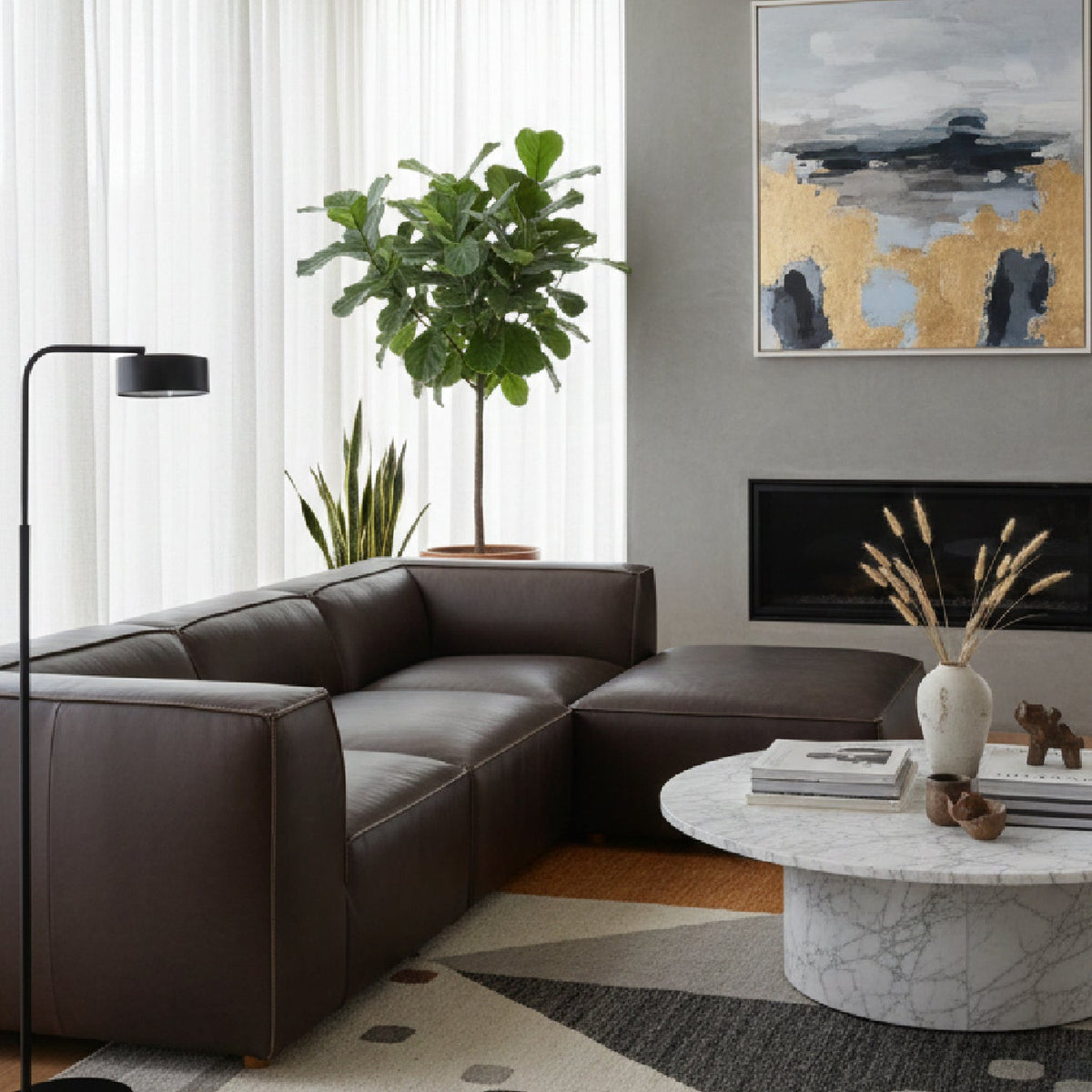 Modular Leather Sofa | Novi Living Form