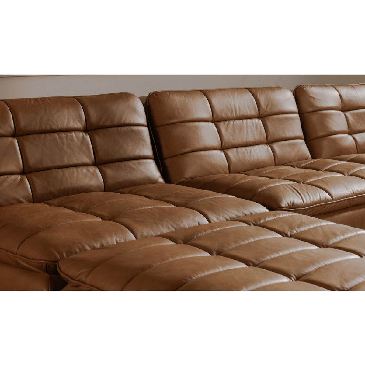 Modern European furniture - Grid Channeled Ottoman - www.oroa.com