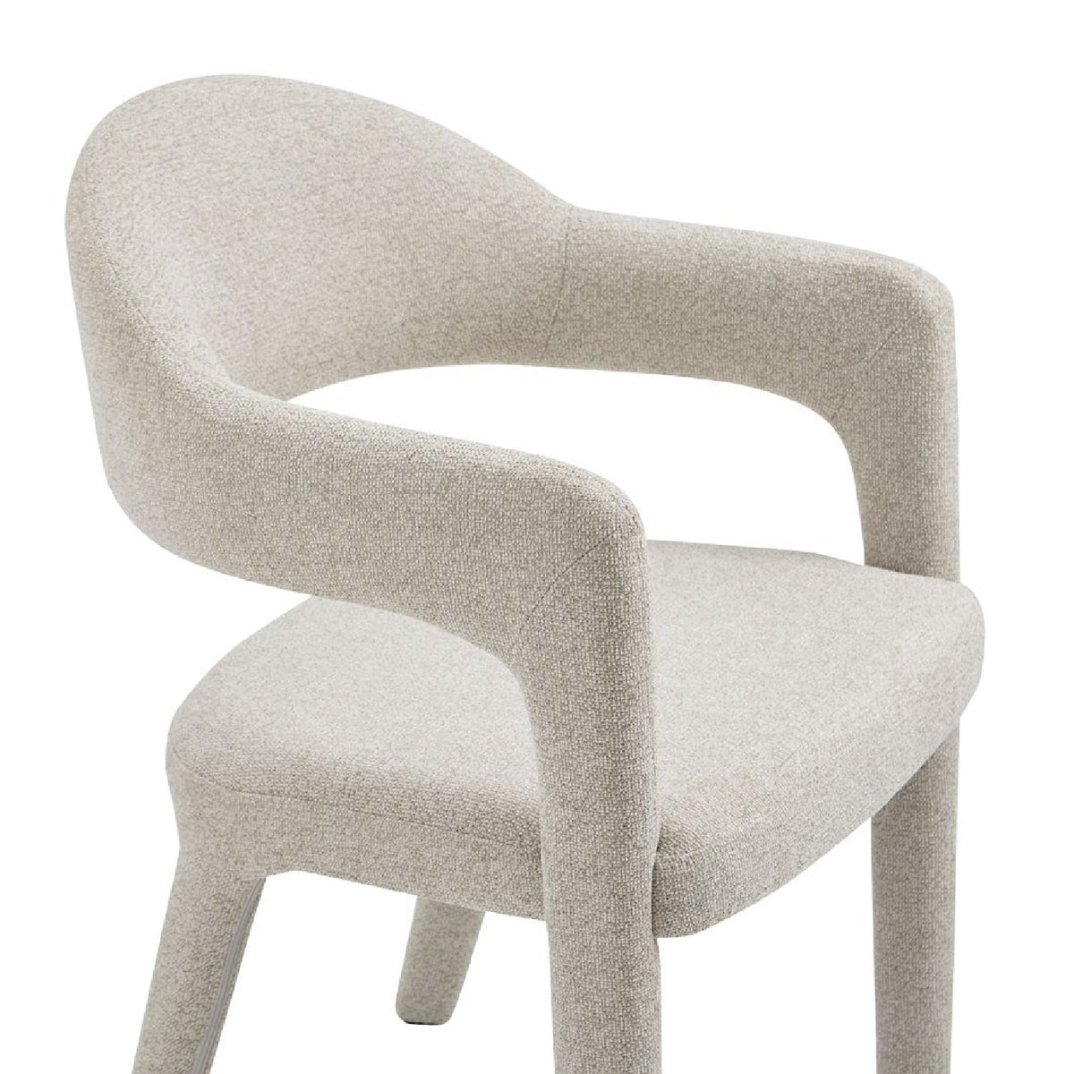 Modern European furniture - Upholstered Open-Back Dining Chair - www.oroa.com
