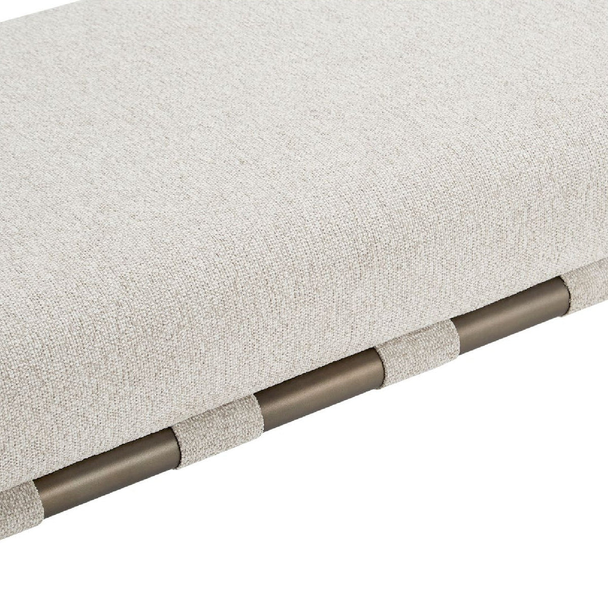 Modern European furniture - Beige Upholstered Dining Bench - www.oroa.com
