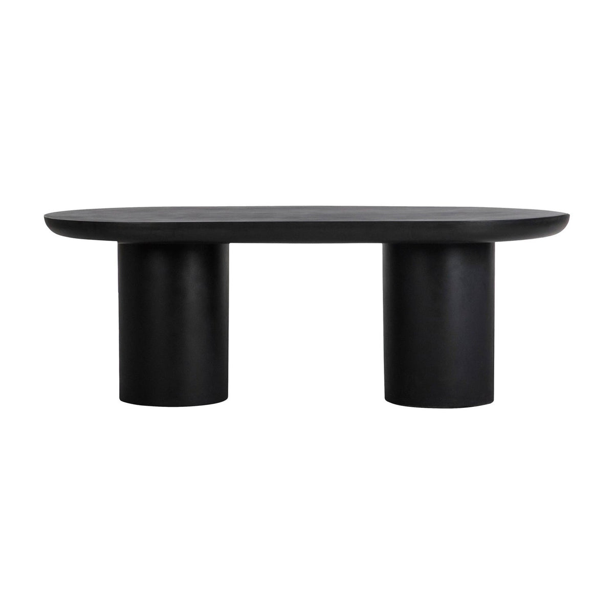 Modern European furniture - Black Indoor/Outdoor Oval Dining Table - www.oroa.com