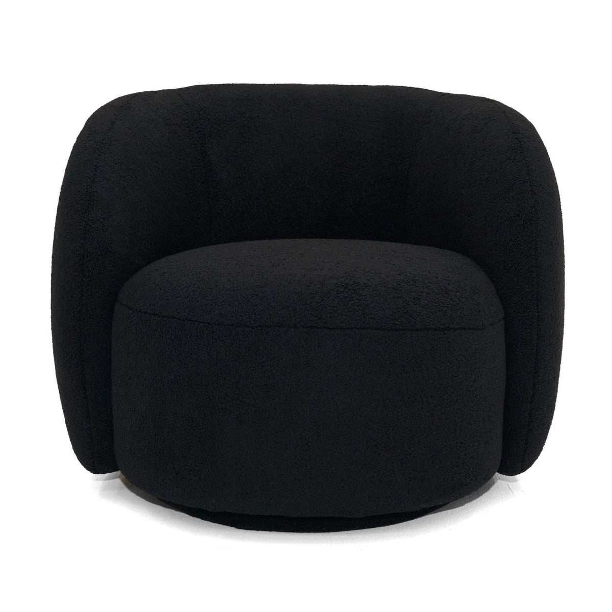 Black Rounded Accent Chair | OROA Modern Molina