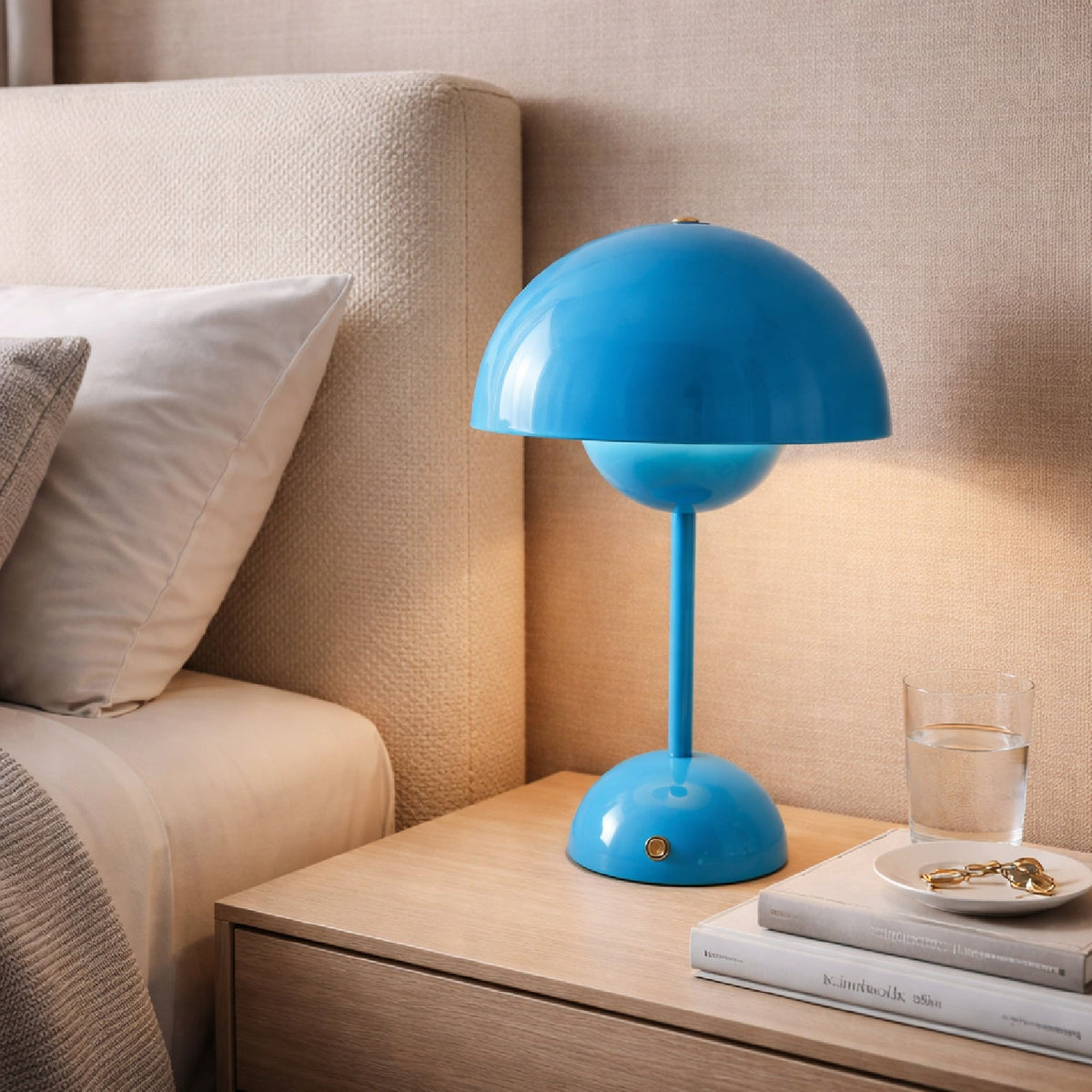 Modern European furniture - Painted Metal Dome Table Lamp - www.oroa.com