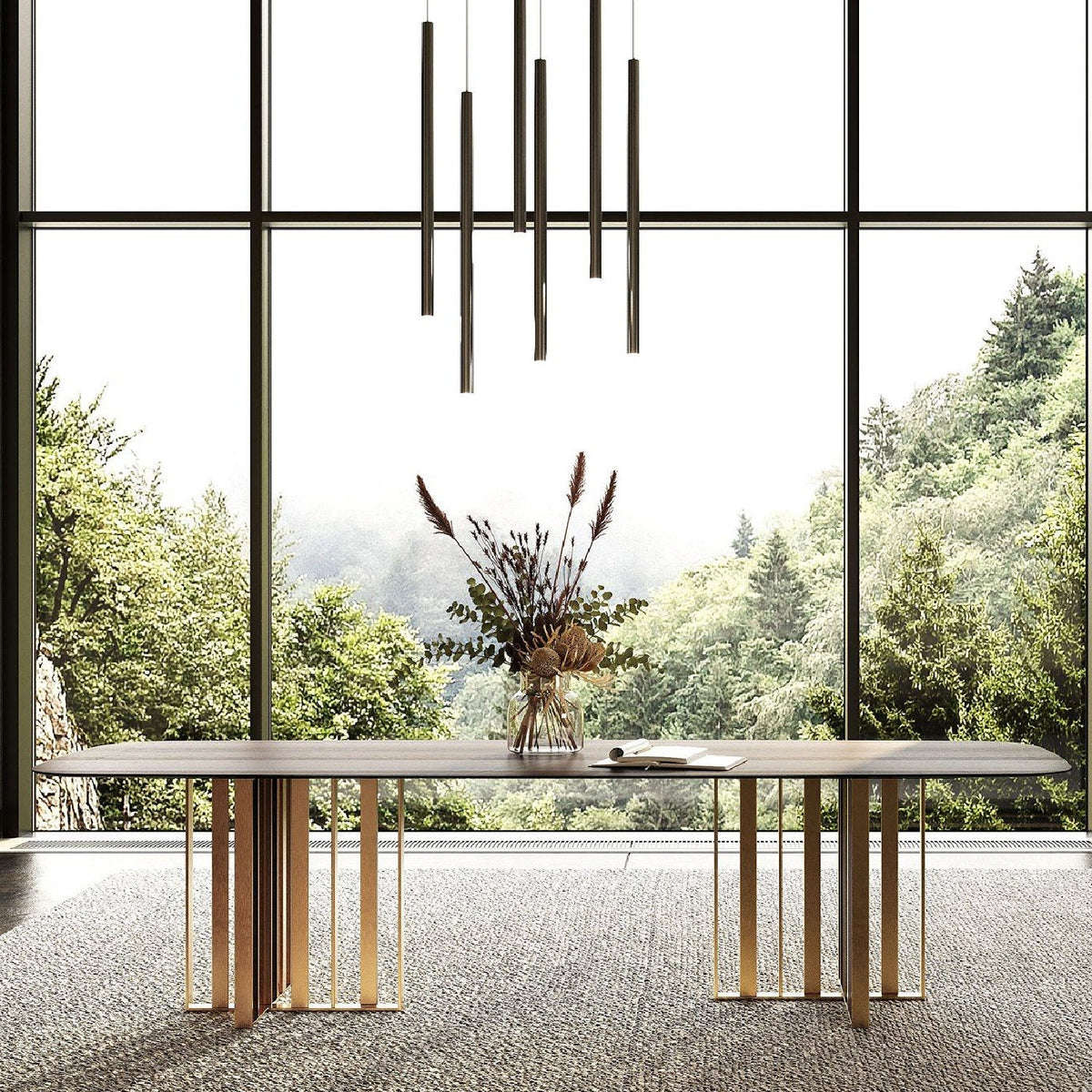 Wenge Oak Dining Table | OROA Modern Livia