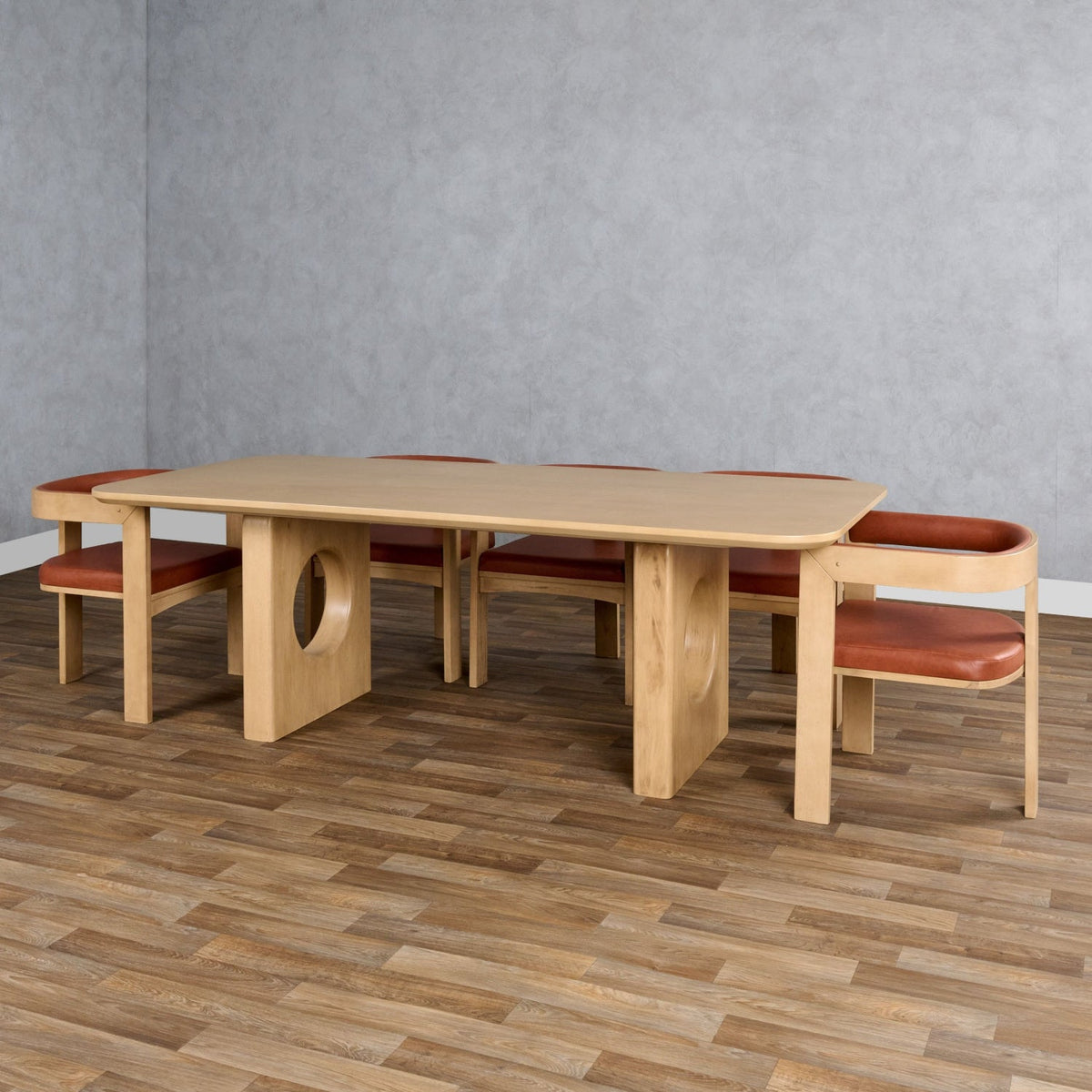 White Oak Veneer Dining Table | OROA Modern Oshana