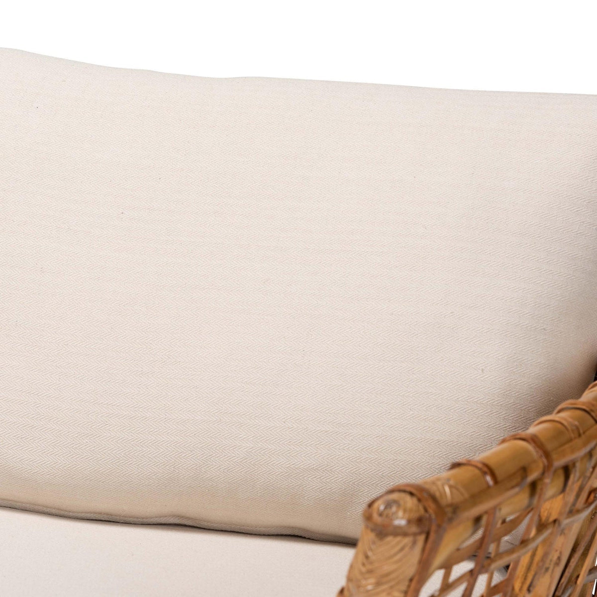Modern European furniture - Rattan Flared Arm Lounge Chair - www.oroa.com
