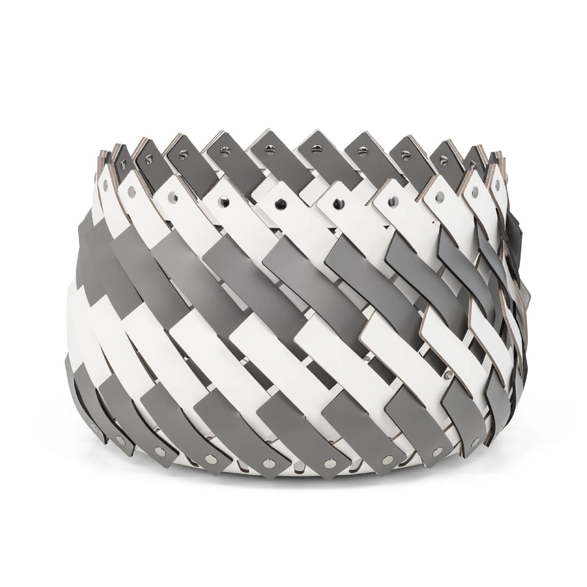 Bicolor Leather Basket | Pinetti Almeria | OROA.com