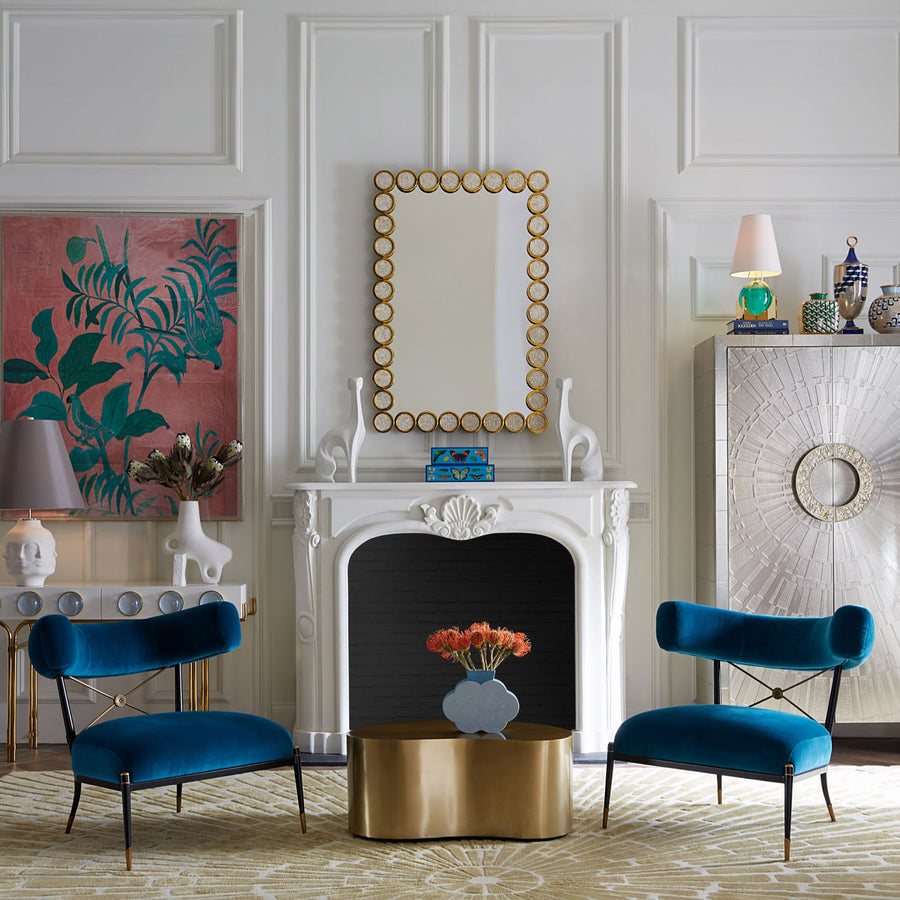 Polished Brass Circles Mirror | Jonathan Adler Rings