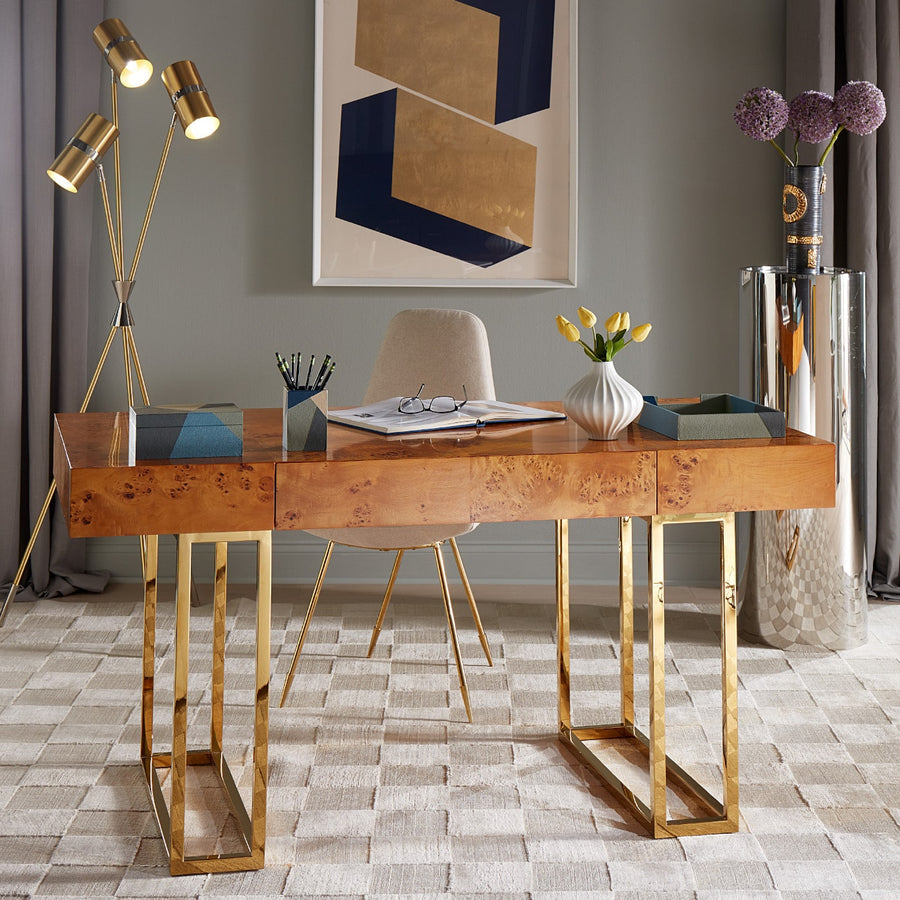 Mappa Wood Executive Desk | Jonathan Adler Bond | Oroa.com