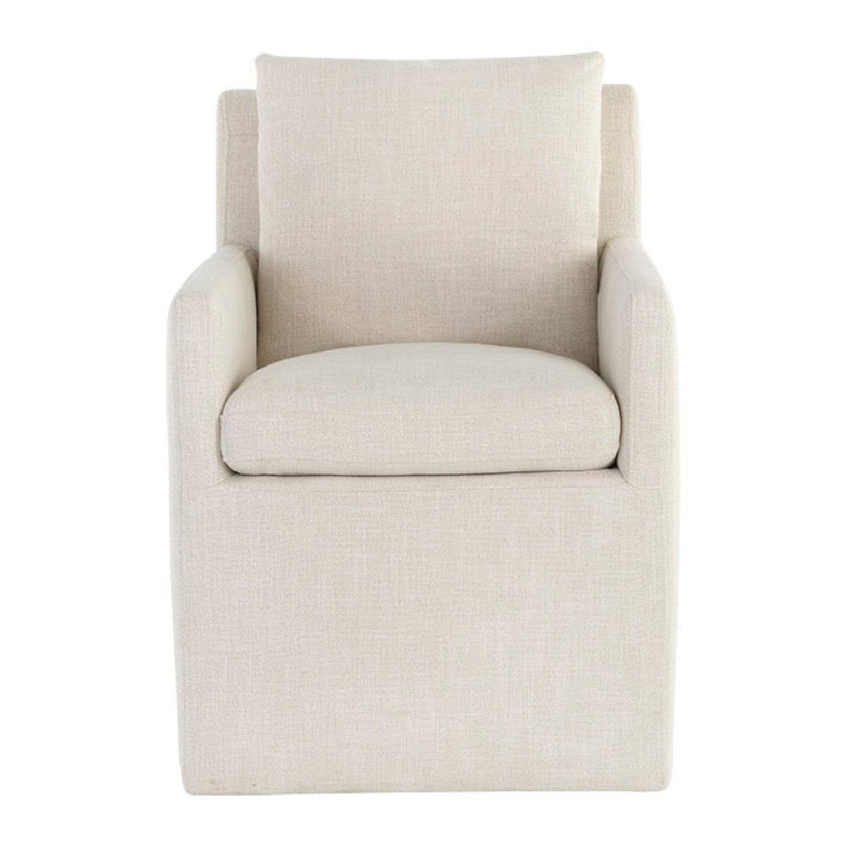 Linen Wheeled Dining Chair by Splendido Glenrose, alternate view 3