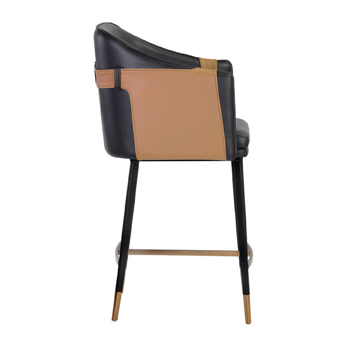 Two-Toned Leather Counter Stool by Splendido Carter, alternate view 10