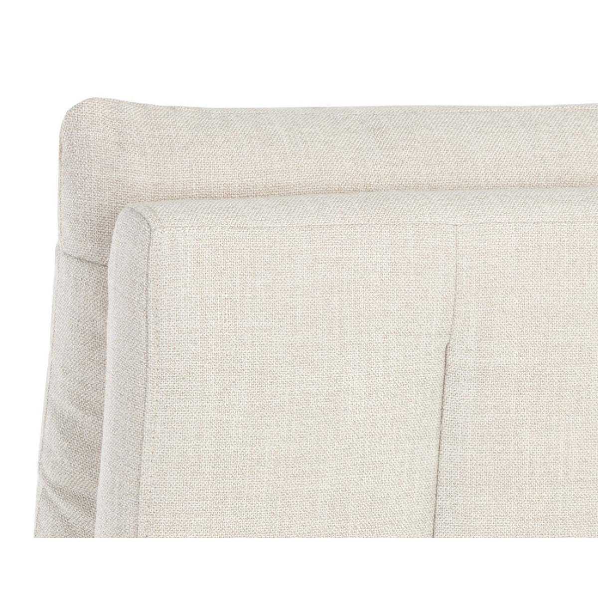 White Linen Wheeled Dining Chair by Splendido Glenrose, alternate view 6