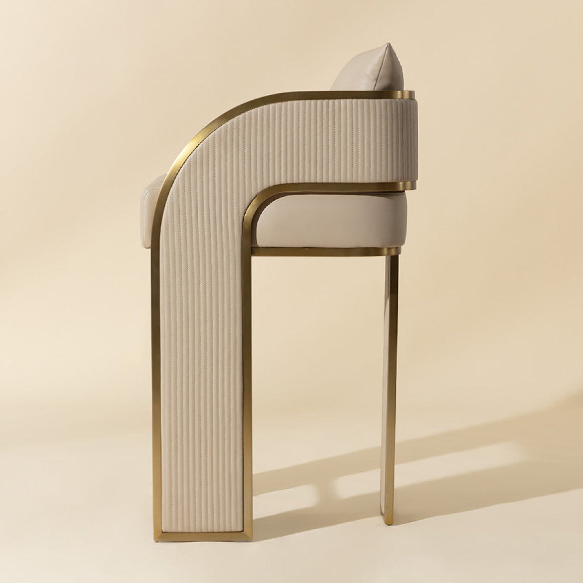 3-Legged Leather Bar Stool by Splendido Baz Barstool, alternate view 6
