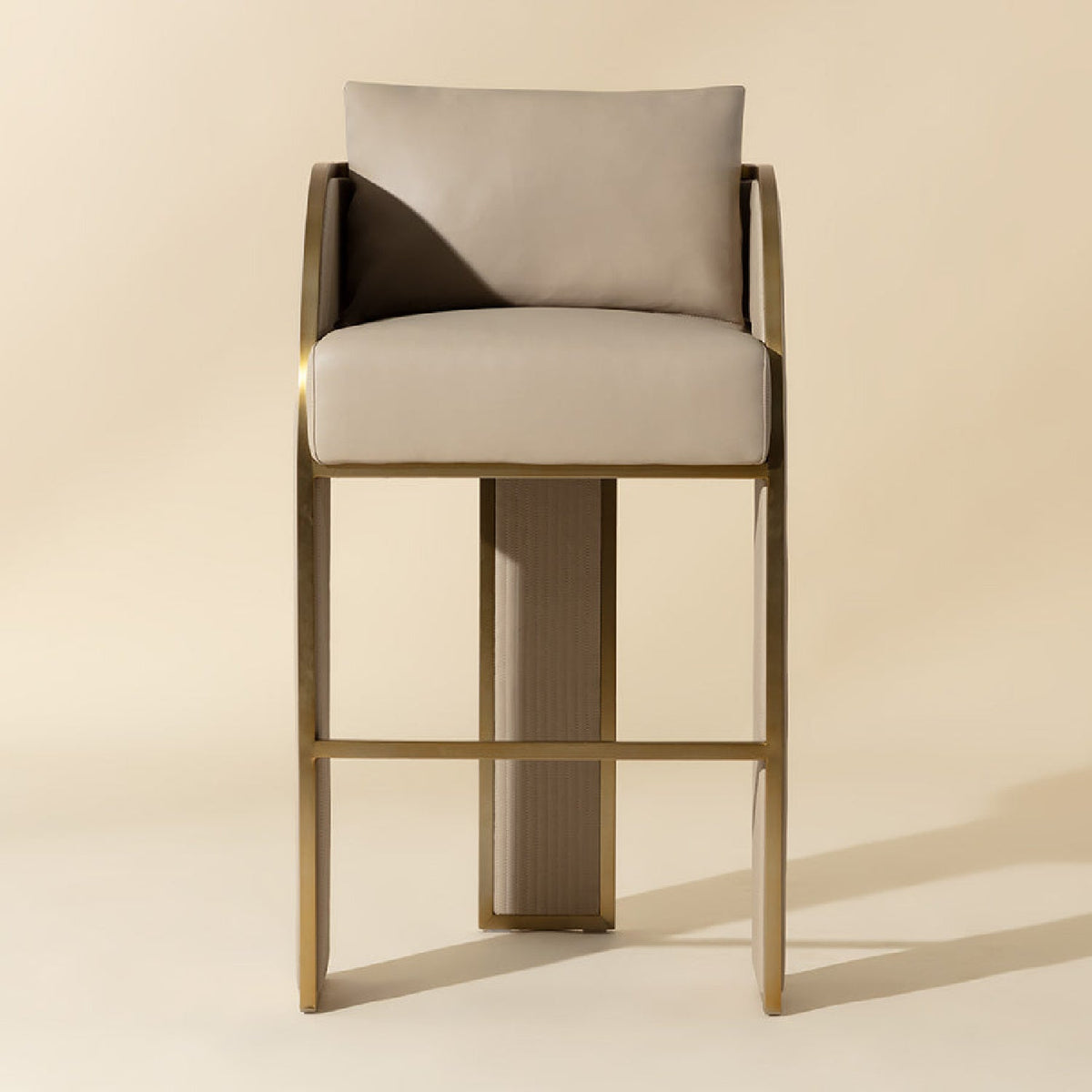 3-Legged Leather Bar Stool by Splendido Baz Barstool, alternate view 5