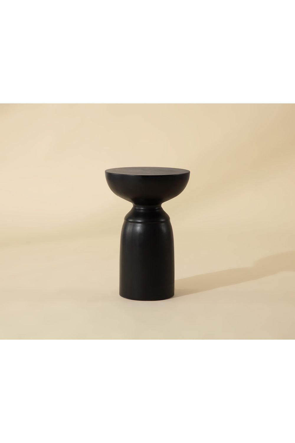Black Concrete Indoor/Outdoor End Table by Splendido Goya Side Table, alternate view 5