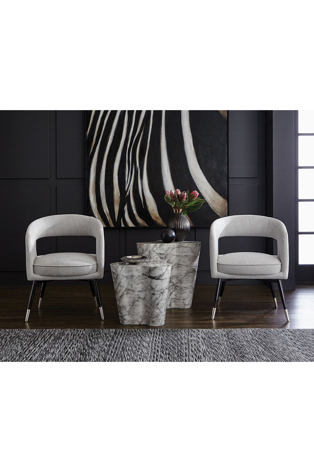 Marble-Look Indoor/Outdoor End Table S by Splendido Ava Side Table, alternate view 9