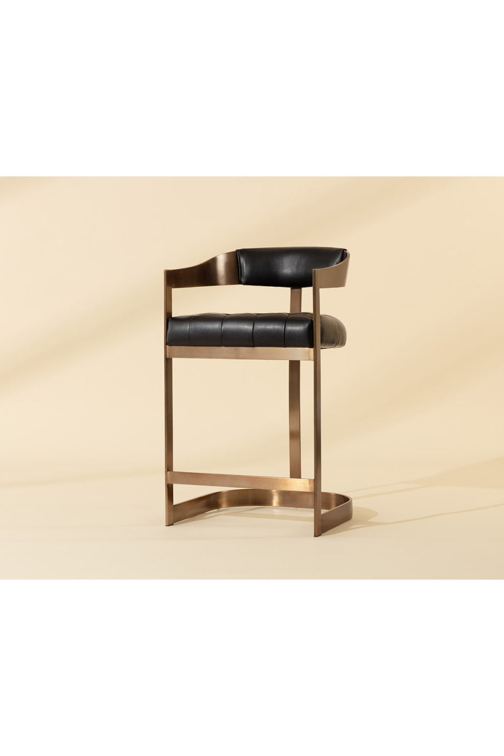 Black Leather T-Shaped Counter Stool by Splendido Beaumont, alternate view 10