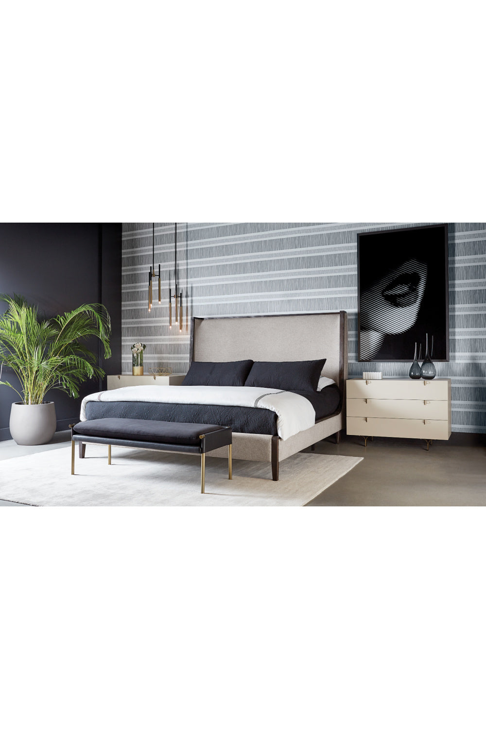 Cream Rubberwood 3-Drawer Dresser by Splendido Celine, alternate view 9
