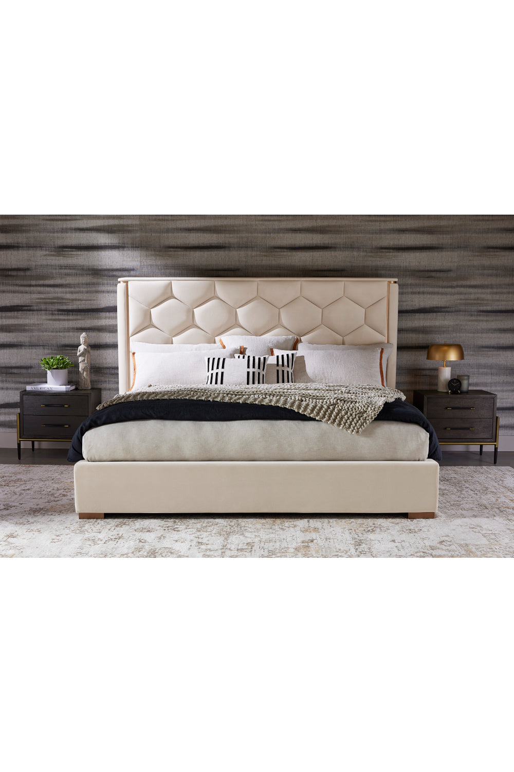 Acacia Veneer 2-Drawer Nightstand by Splendido Weldrick, alternate view 21