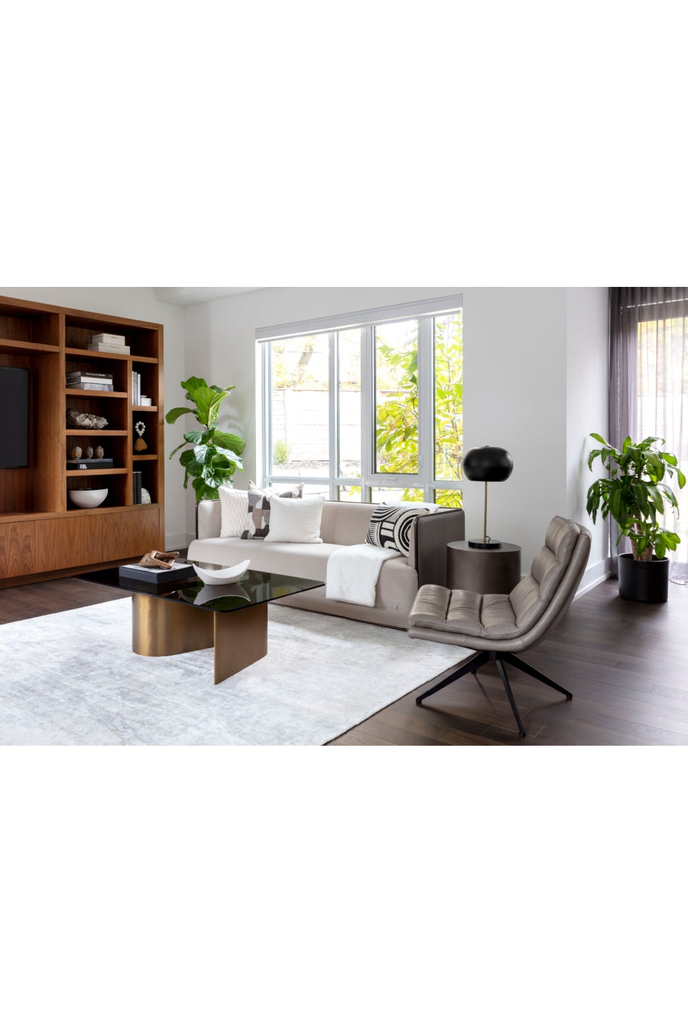 Gold S-Shaped Base Coffee Table by Splendido Whisper, alternate view 8