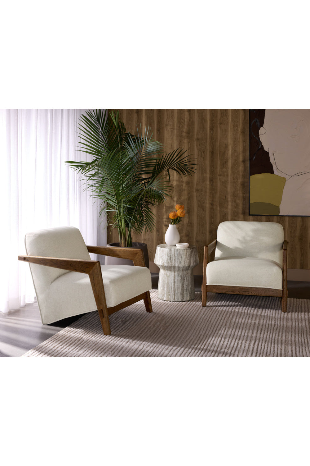 Marble Look Indoor/Outdoor End Table by Splendido Brie Side Table, alternate view 9