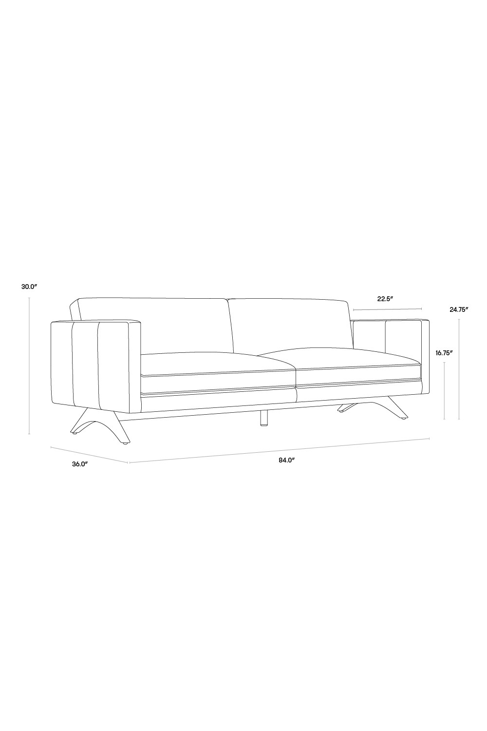 Retro-Inspired Leather Sofa by Splendido Rogers, alternate view 9