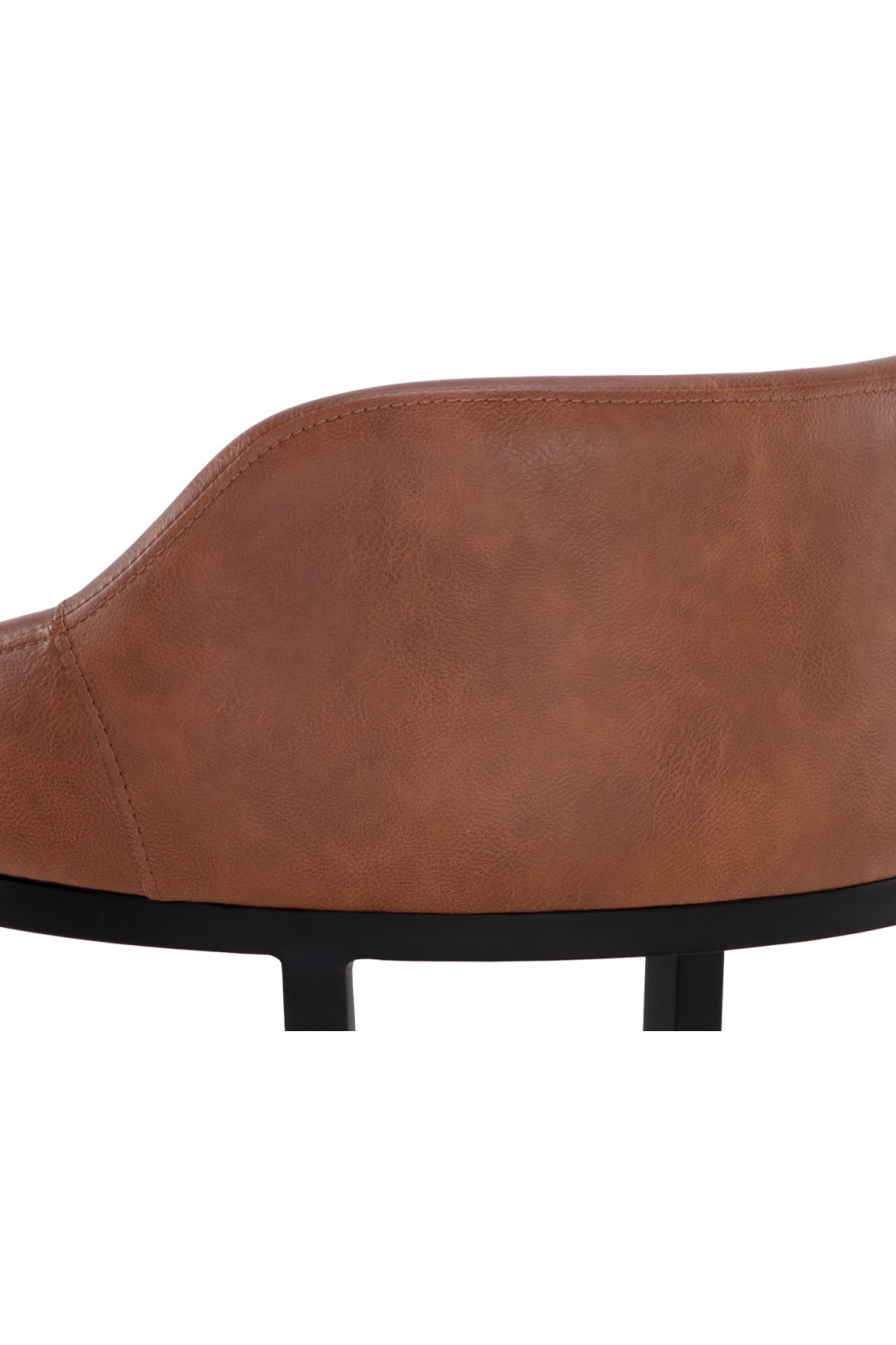 Low-Back Leather Look Bar Stool by Splendido Astra Barstool, alternate view 8