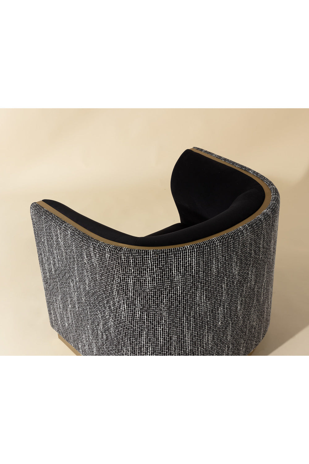 Gold Inlay Curved Lounge Chair by Splendido Larron Accent Chair, alternate view 28
