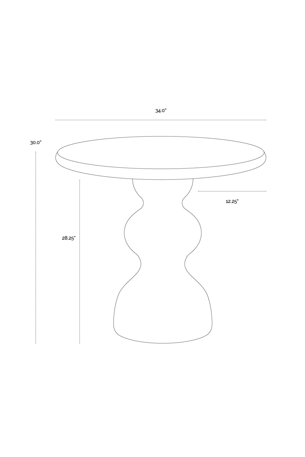 Marble-Look Indoor/Outdoor Concrete Bistro Table by Splendido Raul Outdoor Dining Table, alternate view 20