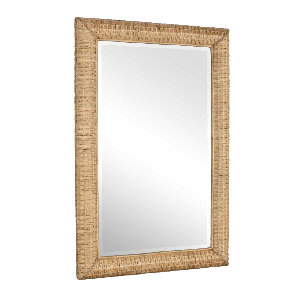 Modern European furniture - Rectangular Seagrass Mirror - www.oroa.com