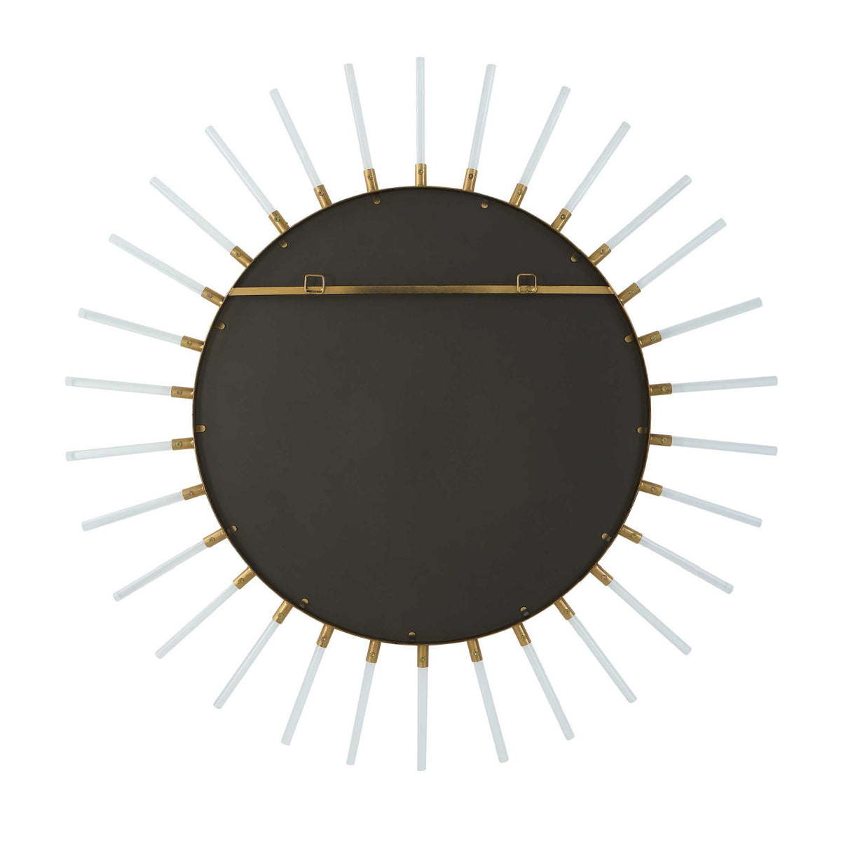 Modern European furniture - Gold Sunburst Round Mirror - www.oroa.com