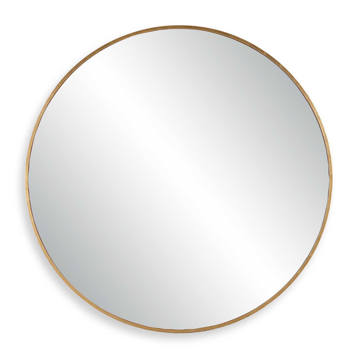 Modern European furniture - Antique Gold Round Mirror - www.oroa.com