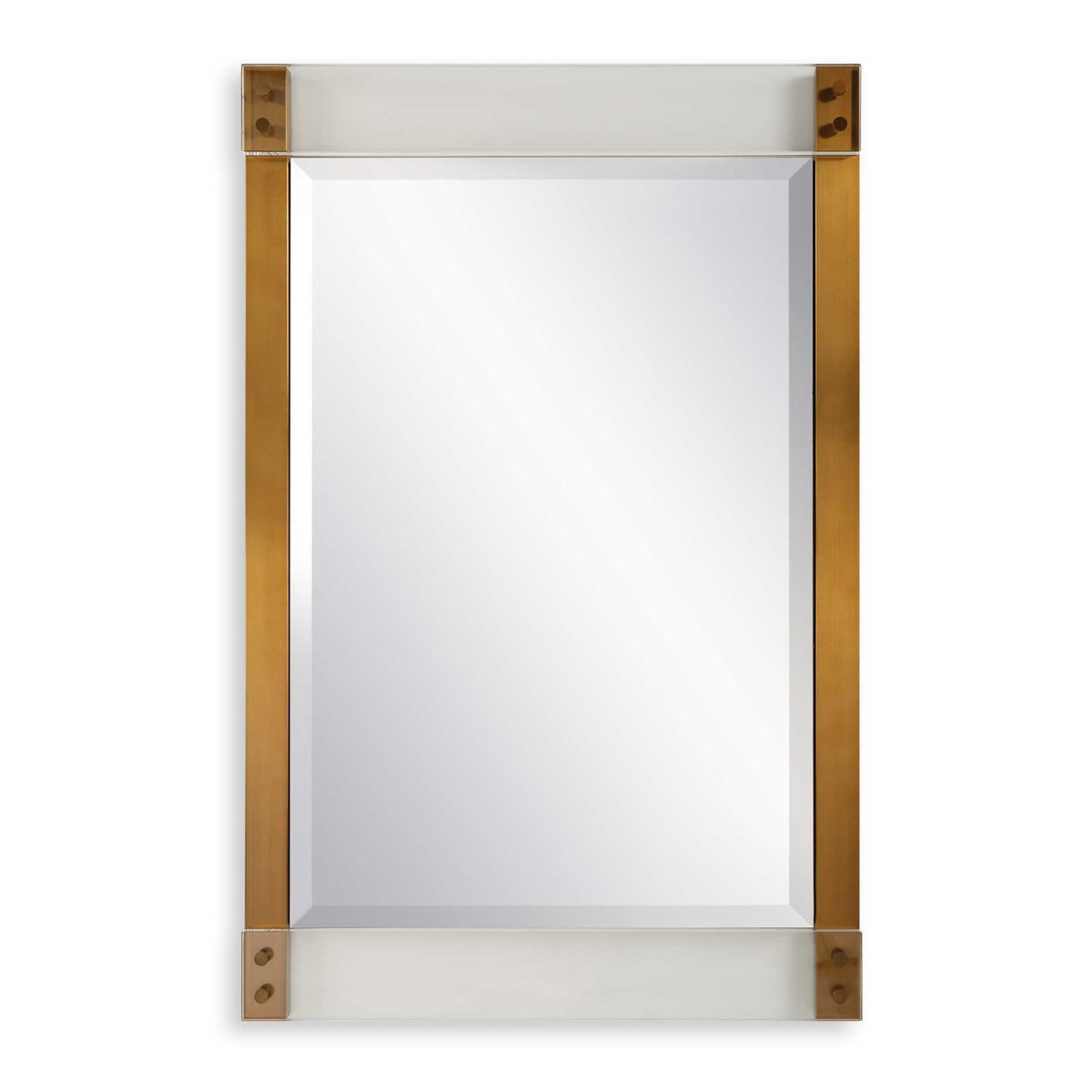 Modern European furniture - Brass Side Modern Mirror - www.oroa.com