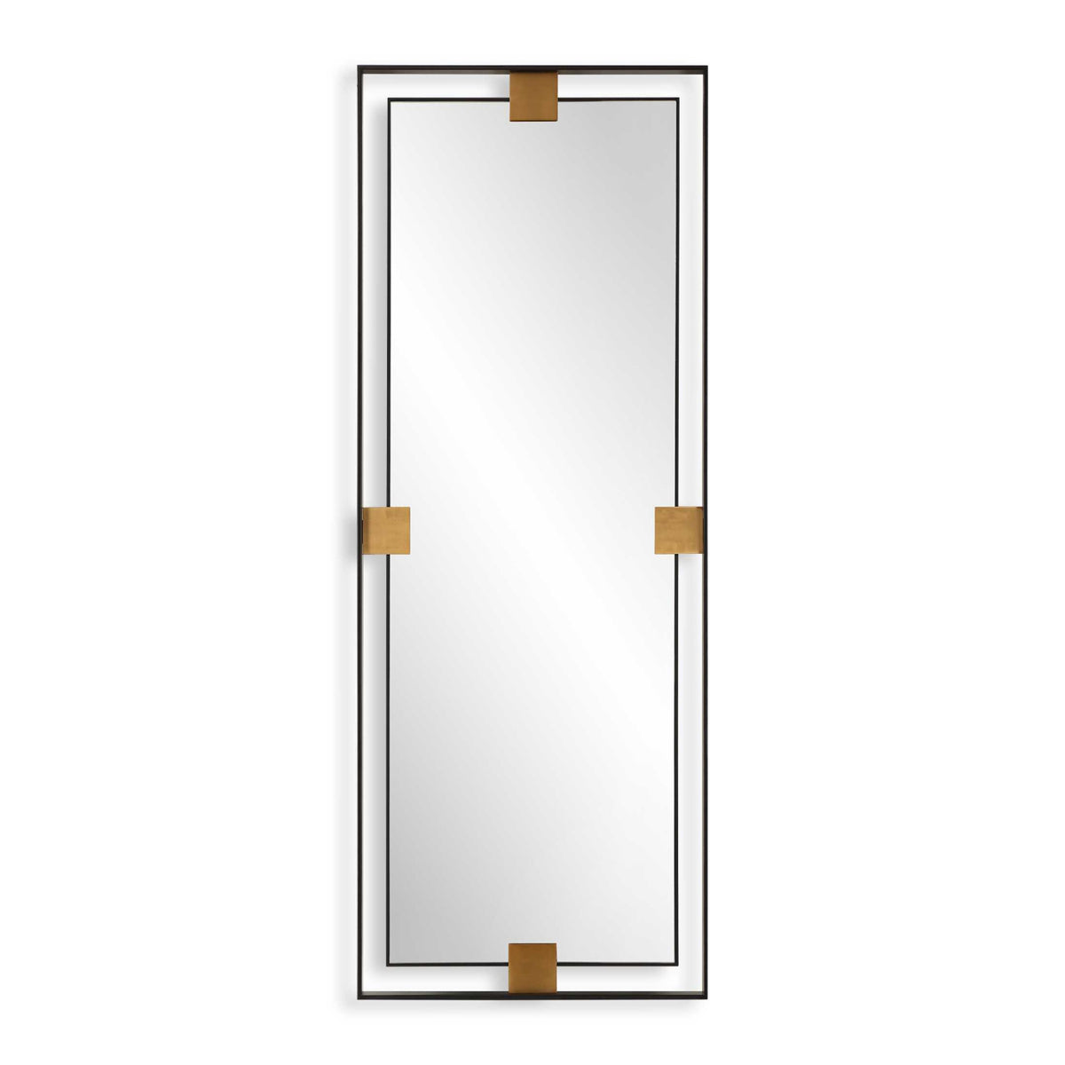 Modern European furniture - Metal Free-Floating Framed Mirror - www.oroa.com
