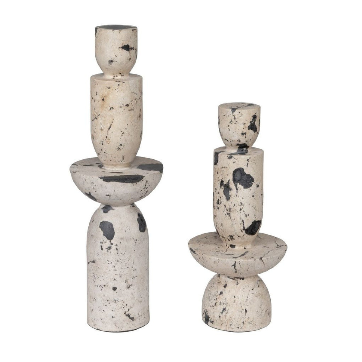 Natural Limestone Indoor/Outdoor Tower Sculptures (2) | Uttermost Nouveau - www.oroa.com