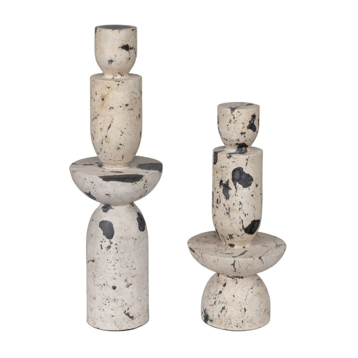 Natural Limestone Indoor/Outdoor Tower Sculptures (2) | Uttermost Nouveau - www.oroa.com