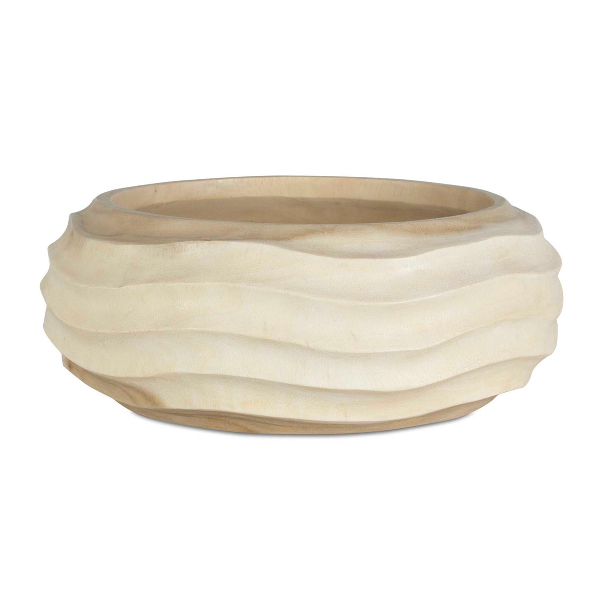 Modern European furniture - Bleached Suar Wood Bowl - www.oroa.com