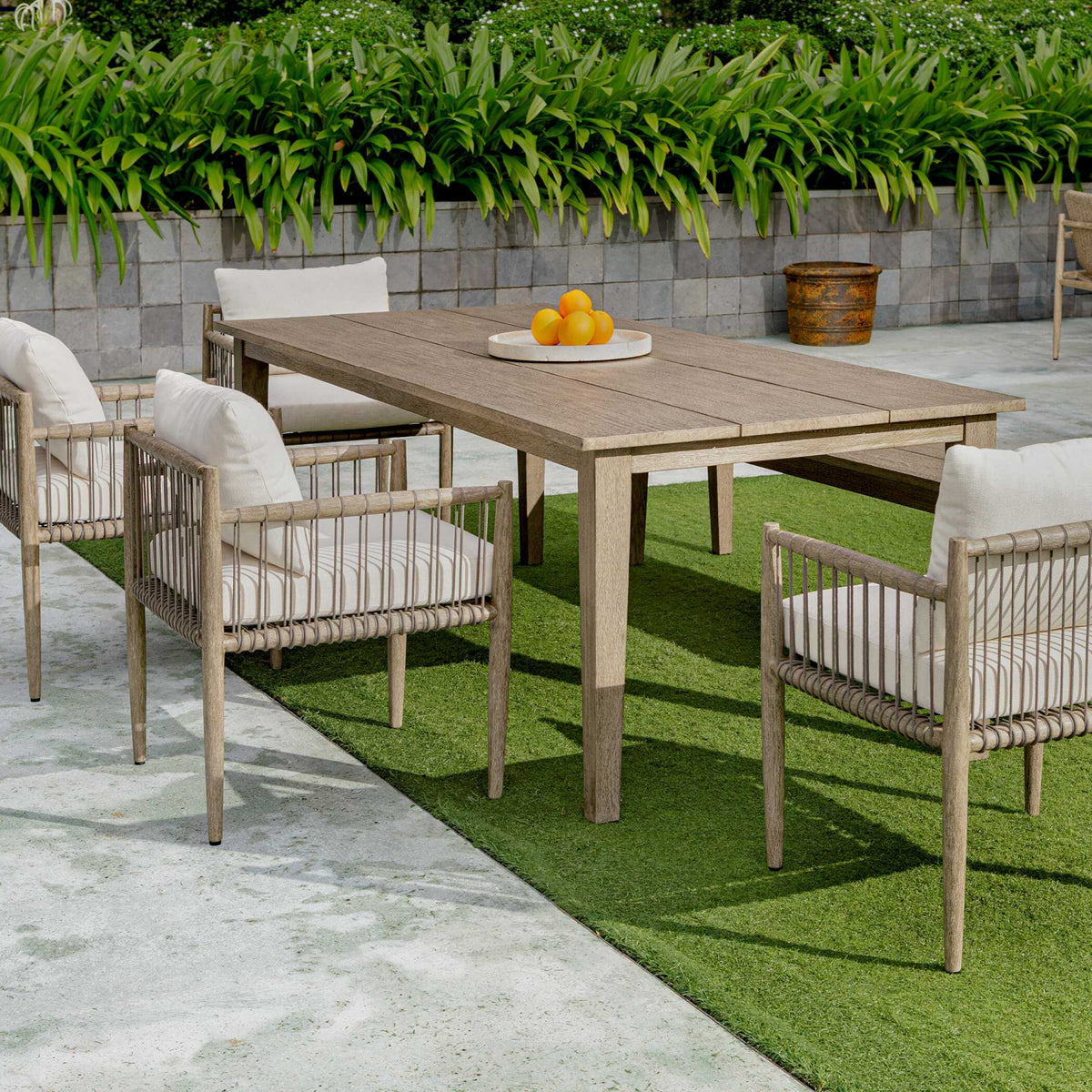 Modern European furniture - Travertine Round Indoor/Outdoor Tray - www.oroa.com