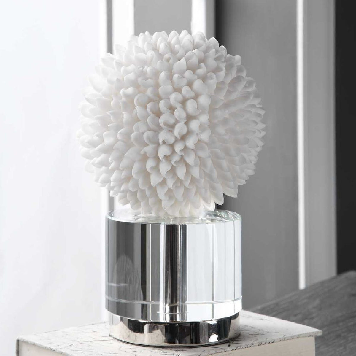 White Seashell Look Sculpture | Uttermost Cascara - www.oroa.com