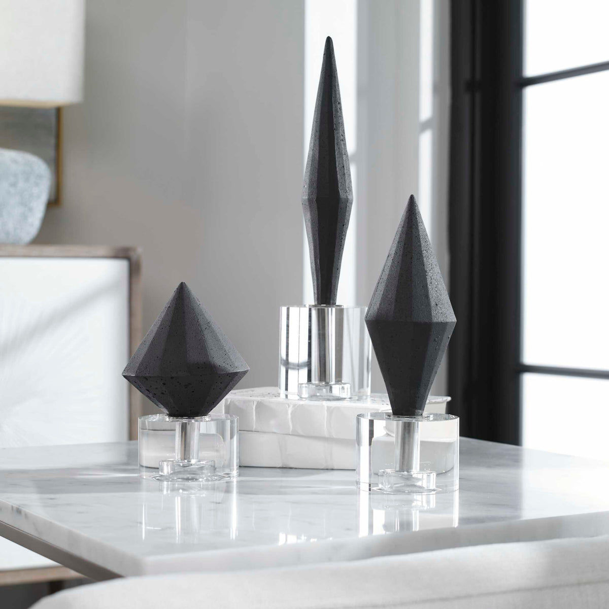 Modern European furniture - Diamond Man-Made Stone Decorative Objects (3) - www.oroa.com