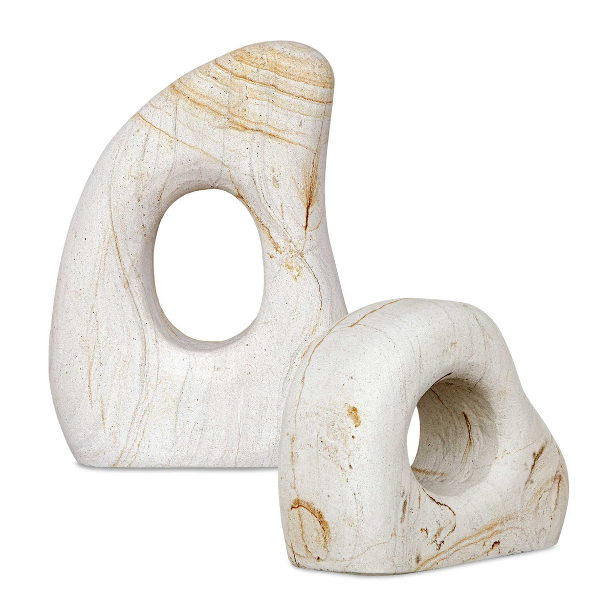 Modern European furniture - Carved Stone Indoor/Outdoor Sculptures (2) - www.oroa.com